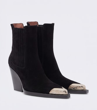 Dallas embellished suede ankle boots | Paris Texas