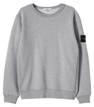Compass cotton jersey sweatshirt | Stone Island Junior