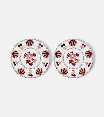 Blossom set of 2 ceramic dinner plates | Cabana