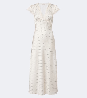 Robe midi Mina en satin à pois | Faithfull
