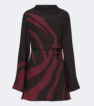 Printed silk satin minidress | SIR