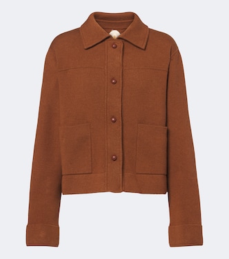 Fringed wool and cashmere jacket | Jardin des Orangers