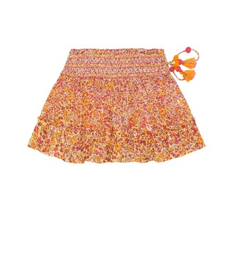 Irma floral cotton skirt | Poupette St Barth Kids