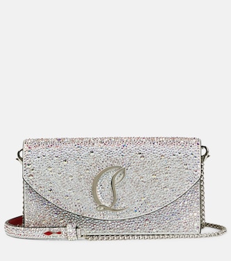 Loubi54 embellished leather clutch | Christian Louboutin