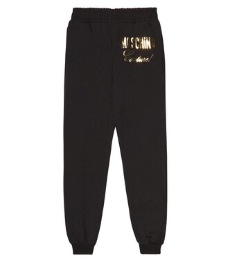 Pantalon de survêtement en coton à logo | Moschino Kids