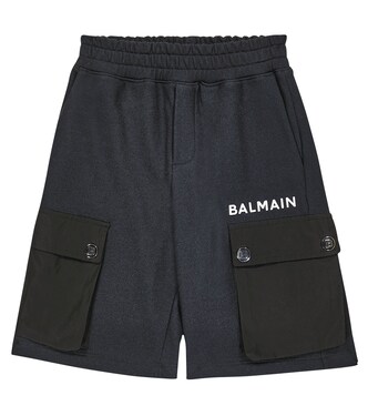 Cotton jersey shorts | Balmain Kids