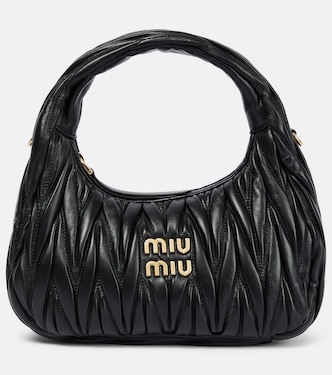 Miu Wander matelassé leather shoulder bag | Miu Miu