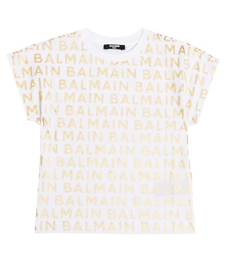 Logo cotton jersey T-shirt | Balmain Kids