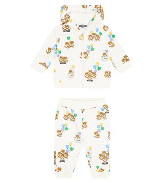 Baby Set aus Kapuzenjacke und Jogginghose | Moschino Kids