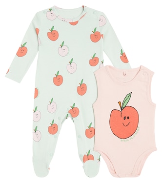 Baby cotton jersey onesie and bodysuit set | Stella McCartney Kids