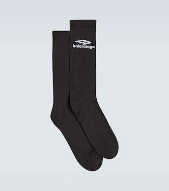 3B Sports Icon ribbed-knit ski socks | Balenciaga