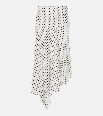 Rosemary polka-dot silk-blend midi skirt | Veronica Beard