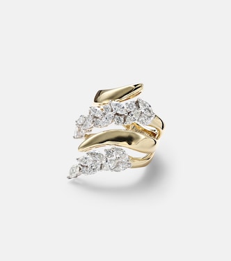 Ring Golden Strada aus 18kt Gelb- und Weißgold (750/1000) mit Diamanten | Yeprem