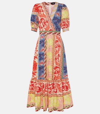 Bedrucktes Wickelkleid aus Baumwolle | Etro