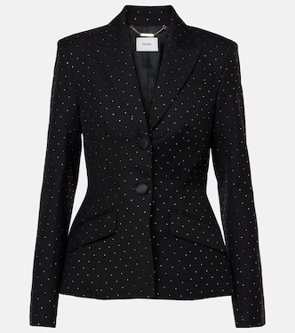 Polka-dot cotton and wool blazer | Erdem