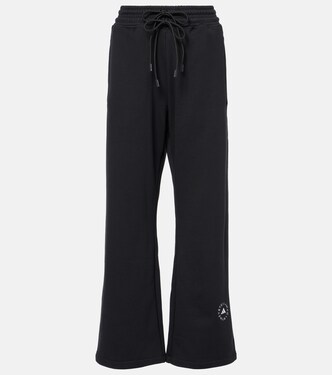 High-rise French terry sweatpants | Adidas by Stella McCartney