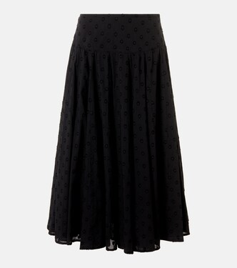Luisa cotton dobby midi skirt | Ulla Johnson