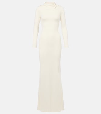 Robe longue Viva en soie et cachemire | Aya Muse