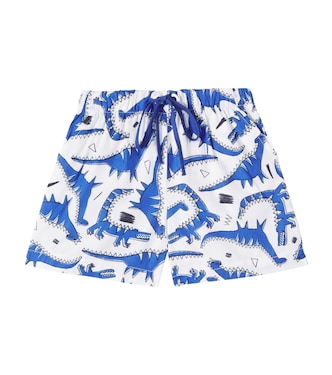 Dinolinha printed cotton shorts | Fábula
