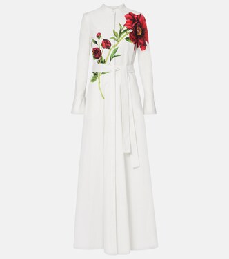 Robe longue Peony en coton mélangé | Oscar de la Renta
