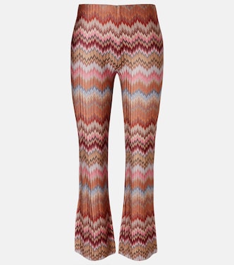 Zigzag high-rise cropped slim pants | Missoni