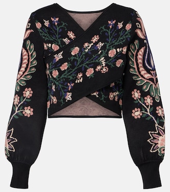 Marvelous Garden knitted wrap top | Farm Rio