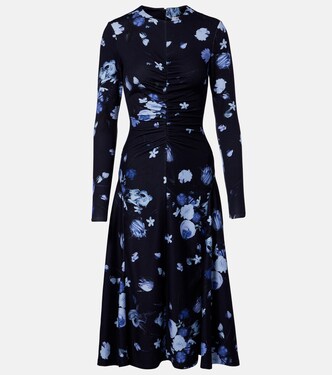 Floral jersey midi dress | Erdem