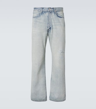 Faded straight jeans | Auralee