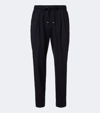 Pinstripe wool-blend straight pants | Dolce&Gabbana