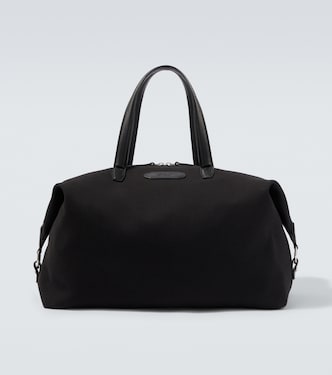 Leather-trimmed canvas duffel bag | Brioni