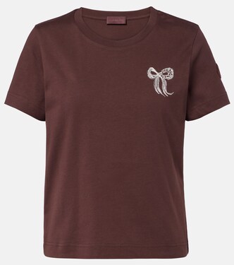 Besticktes T-Shirt aus Baumwoll-Jersey | Moncler
