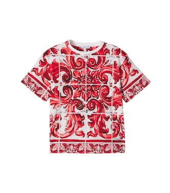 Bedrucktes T-Shirt aus Baumwolle | Dolce&Gabbana Kids
