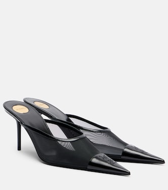 Mules Renée aus Mesh und Leder | Saint Laurent