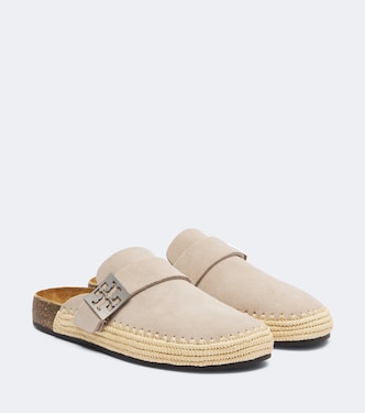 Mellow woven suede clogs | Tory Burch