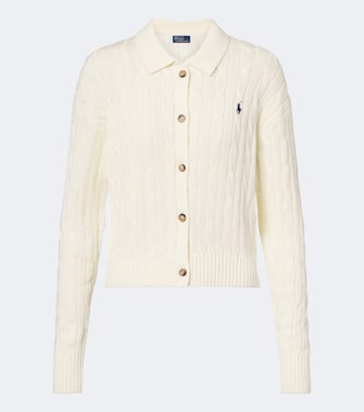 Cable-knit cotton cardigan | Polo Ralph Lauren