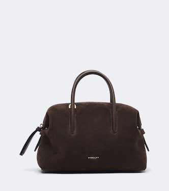 Stockholm Small suede top-handle bag | DeMellier