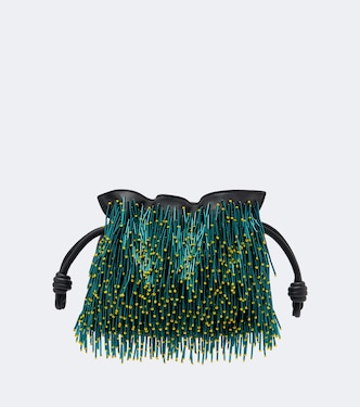 Flamenco Mini beaded leather clutch | Loewe