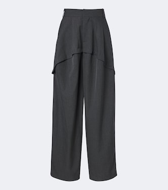 Paneled wool wide-leg pants | Loewe