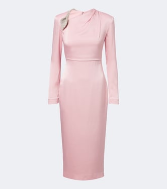 Verziertes Cocktailkleid Oryx aus Crêpe Satin | Rachel Gilbert