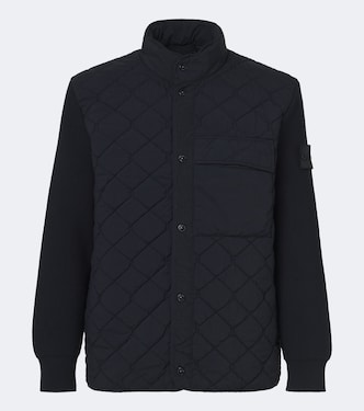 Ghost ribbed-knit quilted jacket | Stone Island