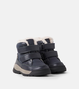 Baby Millas Tex leather-trimmed boots | Wheat