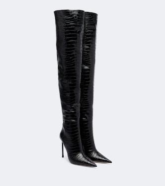 Overknee-Stiefel aus Leder | Tom Ford