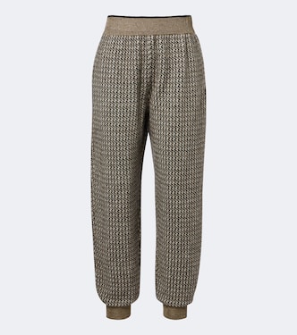 Houndstooth mohair and wool-blend straight pants | Brunello Cucinelli