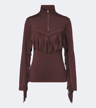Top de esquí Whisper con flecos y tachuelas | Goldbergh