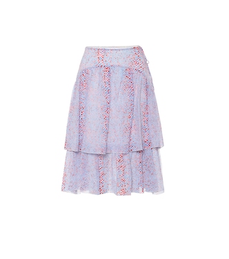 Printed cotton and silk midi skirt | See By Chloé