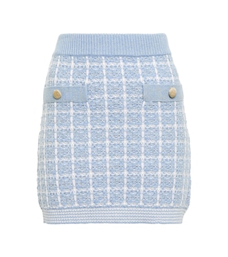 Minifalda Callington de tweed de Lurex® | LoveShackFancy