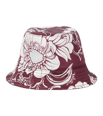 Street Flowers silk bucket hat | Valentino