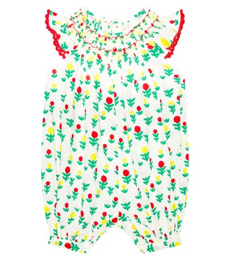 Baby printed cotton playsuit | Stella McCartney Kids