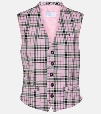 Checked wool vest  | Giuseppe di Morabito