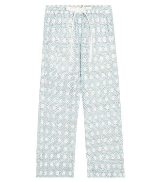 Montauk printed pointelle wide-leg pants | Marysia Bumby